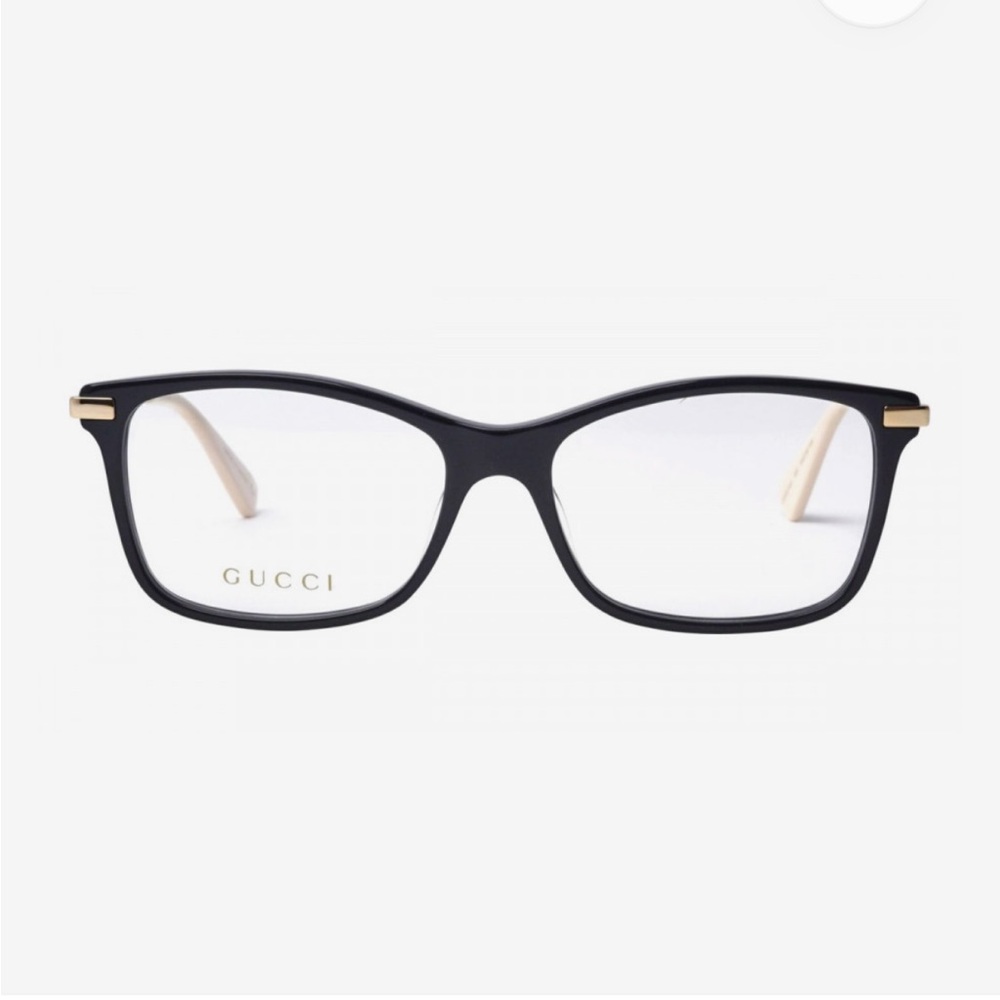NWOT Gucci Black and Gold Frame Glasses GGO5130